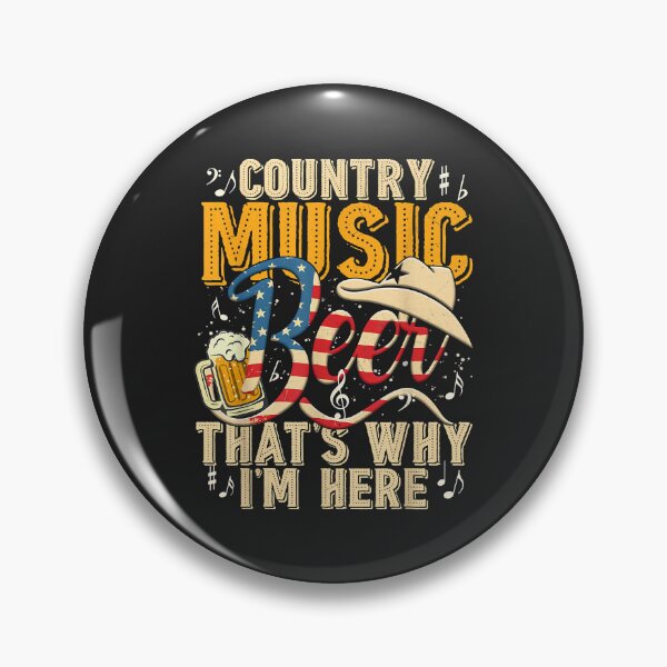 Item preview, Country Music and Beer That's Why I'm Here T shirt Funny designed and sold by Corelli87.