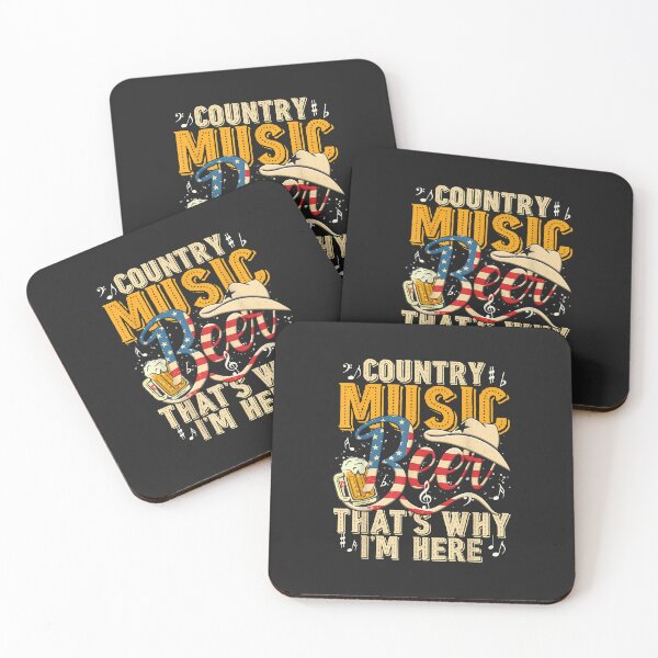 Item preview, Country Music and Beer That's Why I'm Here T shirt Funny designed and sold by Corelli87.