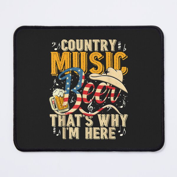 Item preview, Country Music and Beer That's Why I'm Here T shirt Funny designed and sold by Corelli87.
