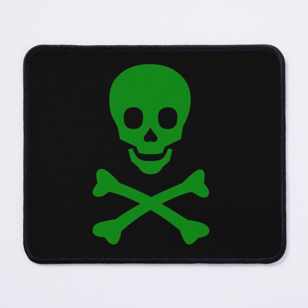 Item preview, Green Skull and Cross Bones designed and sold by effervescence.