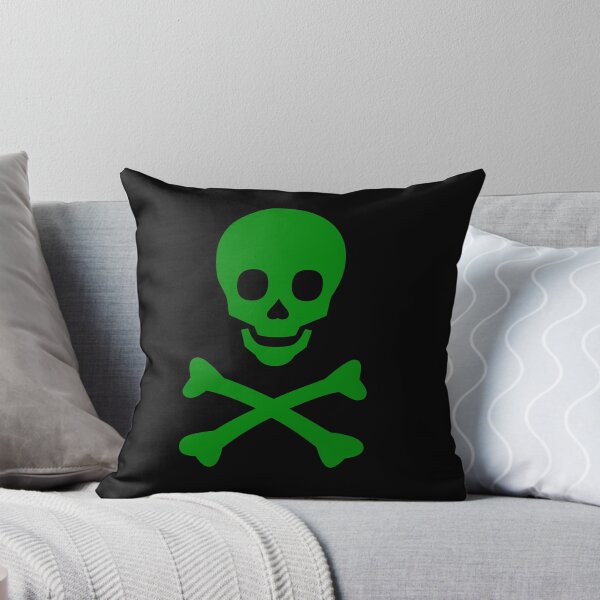 Item preview, Green Skull and Cross Bones designed and sold by effervescence.