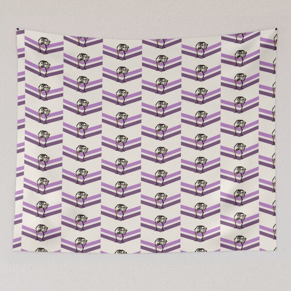 Item preview, Queer Chevron Pride - Decapitated Skeleton Flag designed and sold by BeccaPaintmore.