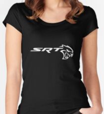 dodge srt hellcat dämon Tailliertes Rundhals-Shirt