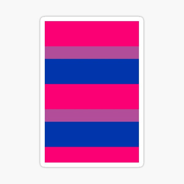 Bisexual Pride Flag Striped Sticker For Sale By Jgventures Redbubble 9907