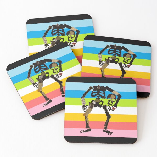 Item preview, Queer Pride - Decapitated Skeleton Flag designed and sold by BeccaPaintmore.