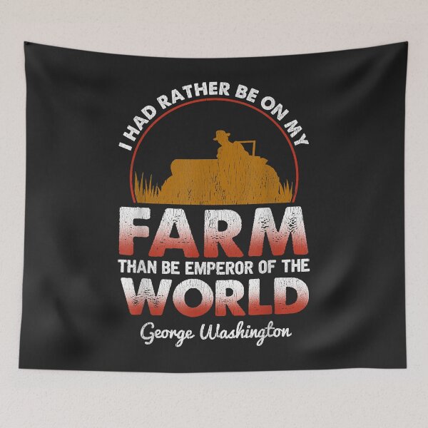 Aperçu de l'œuvre Farm farming quote gift george washington tractor man woman créée et vendue par Corelli87.