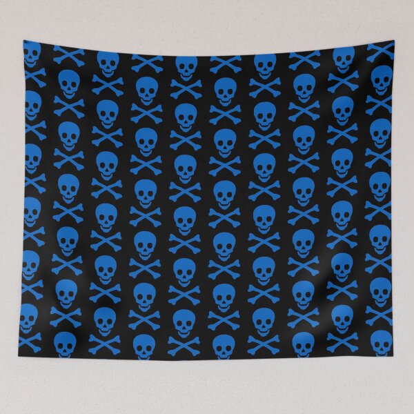 Item preview, Blue Skull and Cross Bones designed and sold by effervescence.