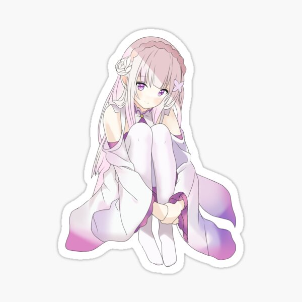 Rezero Emilia Stickers Redbubble