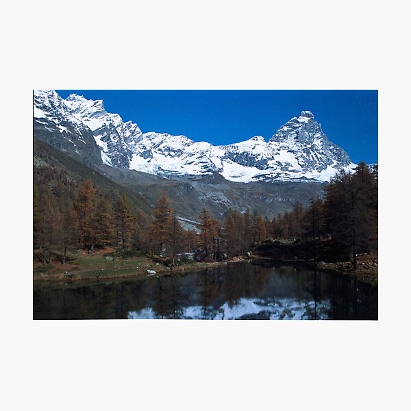 Item preview, The Matterhorn reflected in the clear waters of Blue Lake designed and sold by timelessfancy.