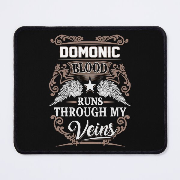 Artikelvorschau, Domonic Name T Shirt - Domonic Blood Runs Through My Veins Gift Item Tee entworfen und verkauft von wardorion9.