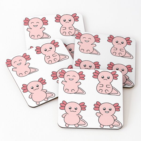 Item preview, Leucistic Axolotl (pink axolotl) designed and sold by Lucesco.