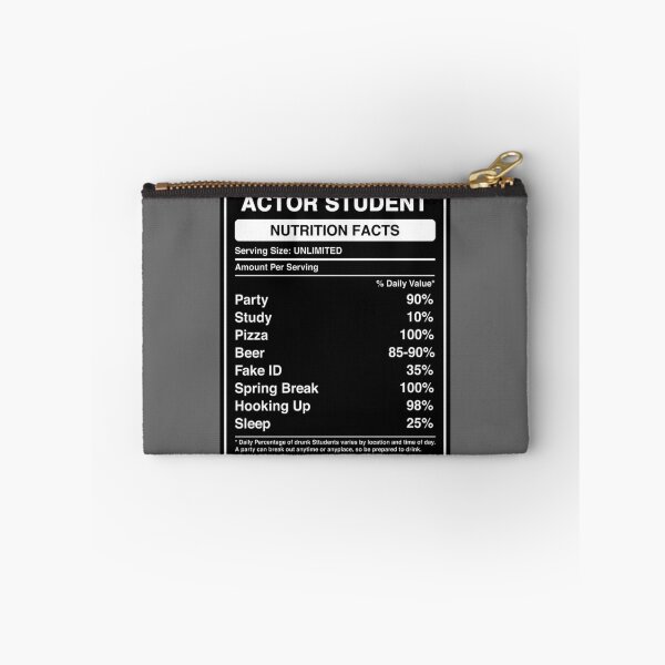 Item preview, Actor Student Nutrition Facts Label, Funny Future Actor Gift Classic designed and sold by CamdenSipes00.
