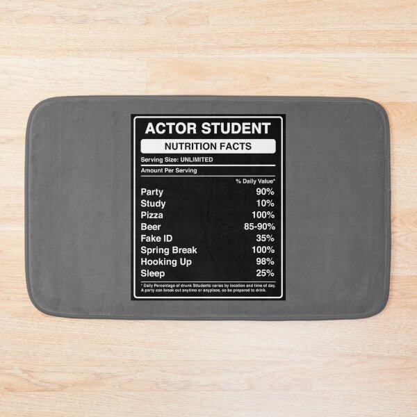 Item preview, Actor Student Nutrition Facts Label, Funny Future Actor Gift Classic designed and sold by CamdenSipes00.