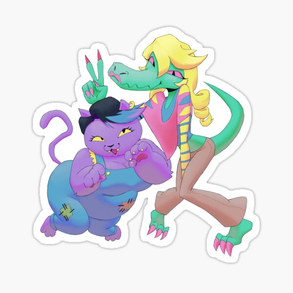 Catty and Bratty Sticker