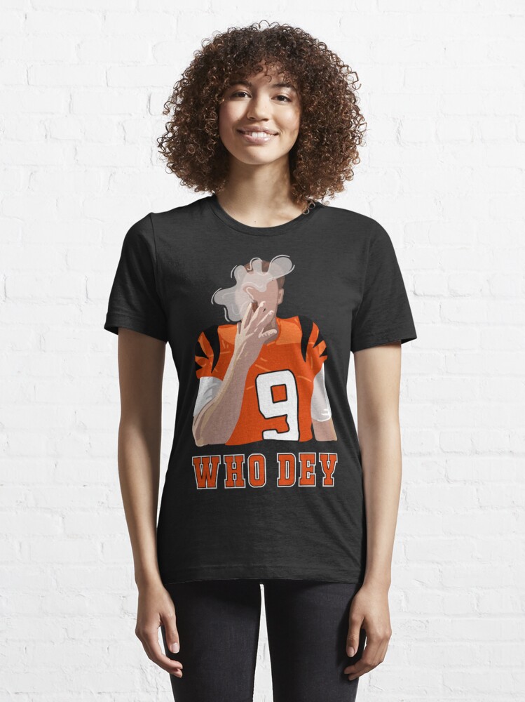 WHO DEY Joe Burrow  Essential T-Shirt for Sale by hilkeguhoytkd