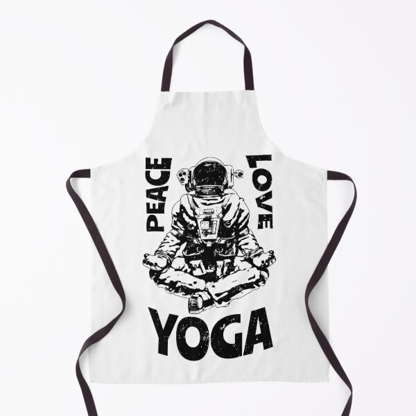 Item preview, Peace Love Yoga Astronaut Namaste Zen Meditation Lotus Pose designed and sold by GrandeDuc.