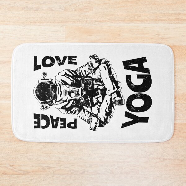 Item preview, Peace Love Yoga Astronaut Namaste Zen Meditation Lotus Pose designed and sold by GrandeDuc.