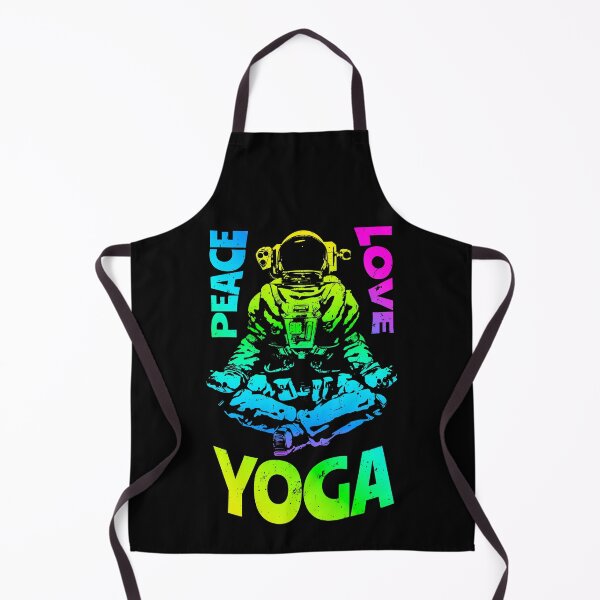 Item preview, Peace Love Yoga Astronaut Namaste Zen Meditation Lotus Pose designed and sold by GrandeDuc.