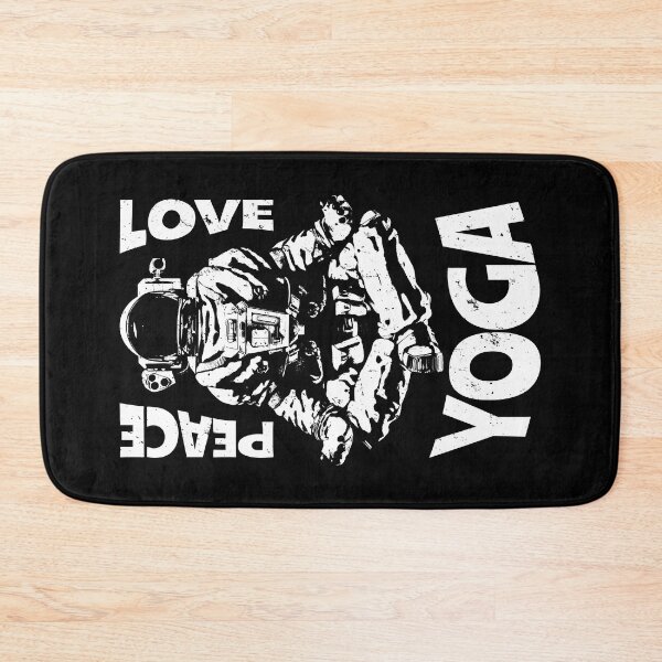 Item preview, Peace Love Yoga Astronaut Namaste Zen Meditation Lotus Pose designed and sold by GrandeDuc.