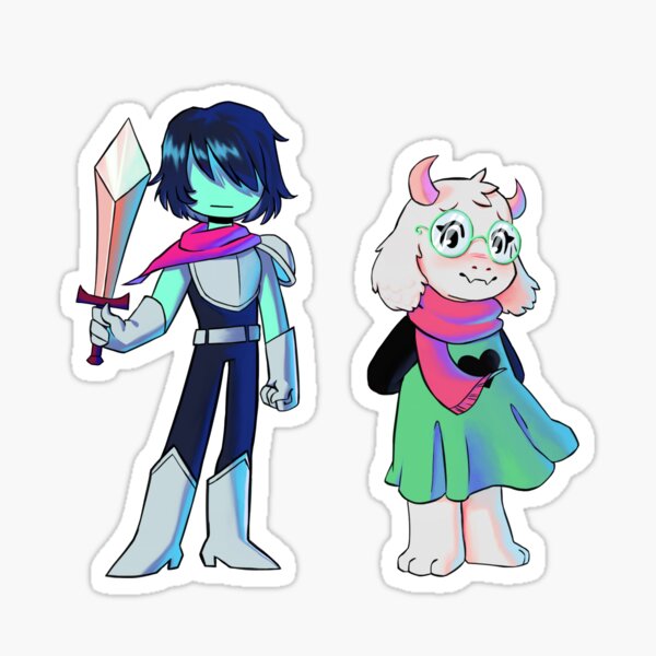 Kris and Ralsei Sticker