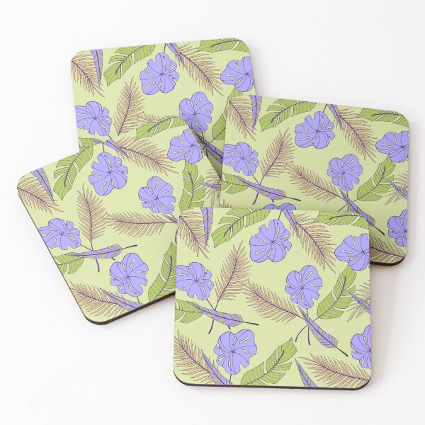 Artikelvorschau, Palm Monstera Tropical Leaves Pattern Purple and Mint entworfen und verkauft von GraphicsClub.