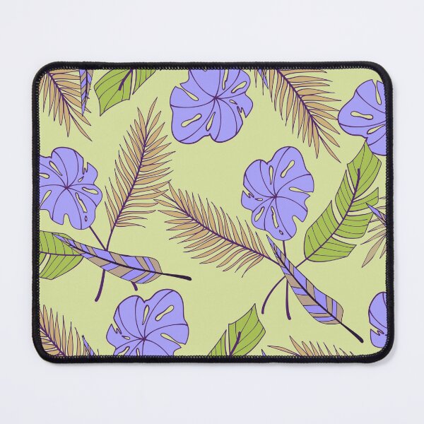Artikelvorschau, Palm Monstera Tropical Leaves Pattern Purple and Mint entworfen und verkauft von GraphicsClub.