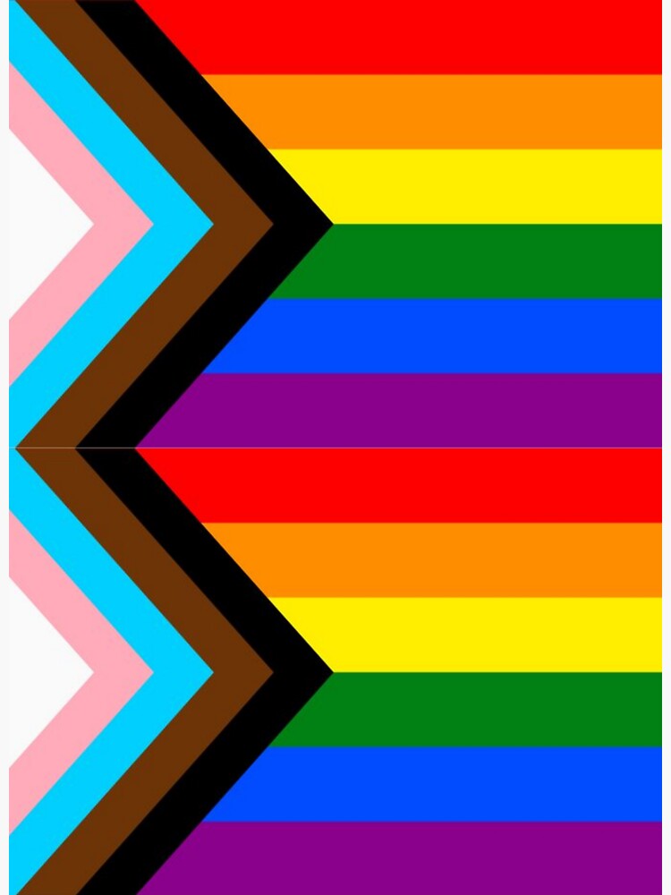 Progressive Pride Flag Striped Sticker For Sale By JGVentures Redbubble