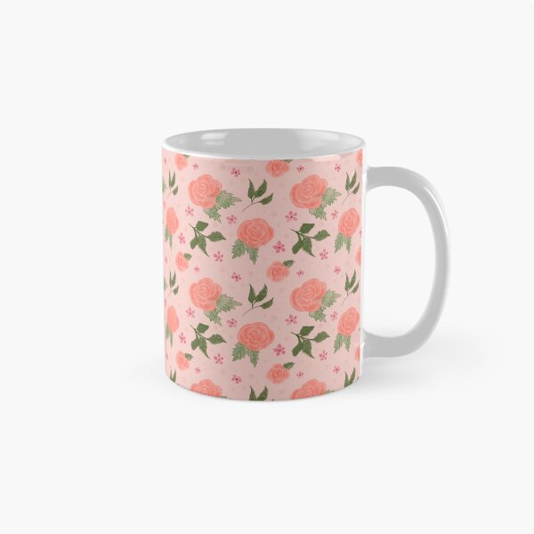 Artikelvorschau, Peach Roses Watercolour Flower Pattern entworfen und verkauft von TheBubblyType.