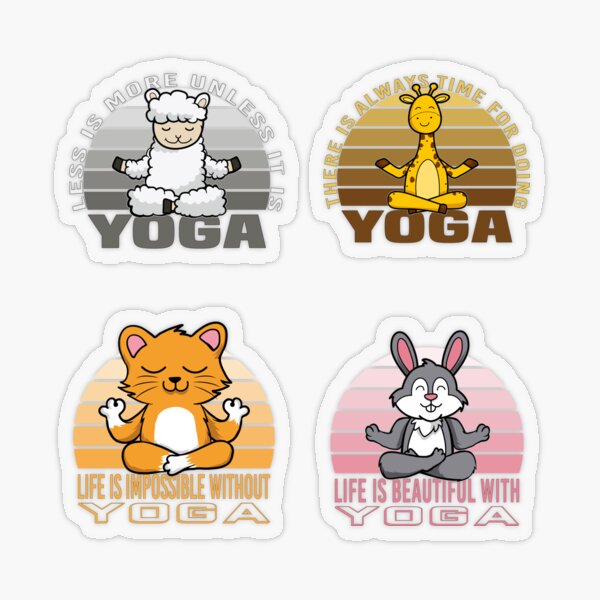 Do More Yoga sticker pack