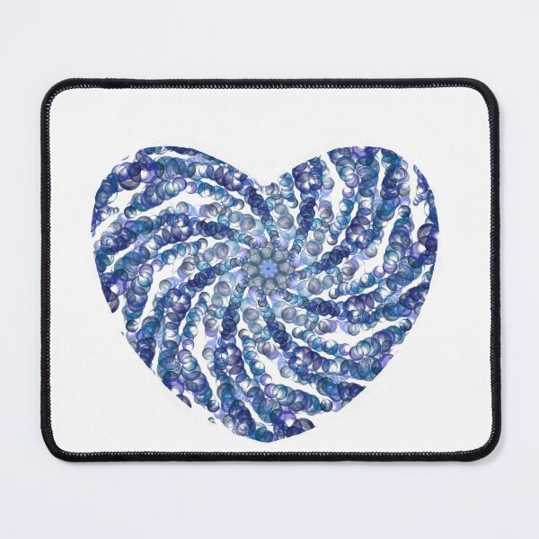 Item preview, Blue bubble design valentine heart designed and sold by Diane Hunter Art.
