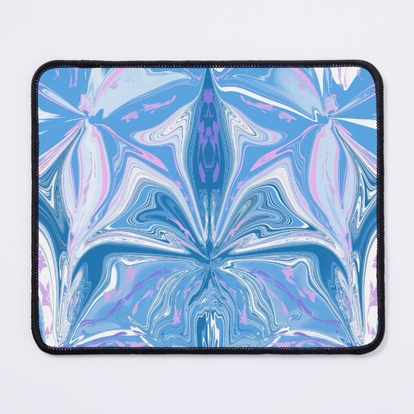 Item preview, Shades of blue and pink pretty floral abstract design designed and sold by Diane Hunter Art.