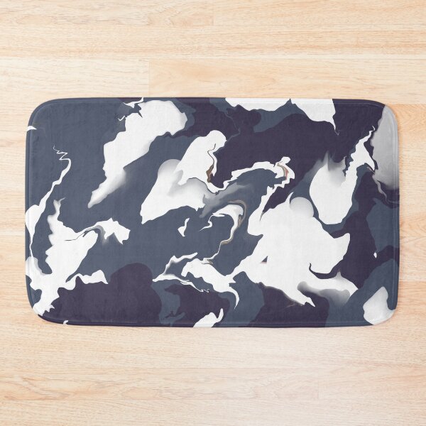 Item preview, Black and white monochrome marbled pattern designed and sold by Diane Hunter Art.