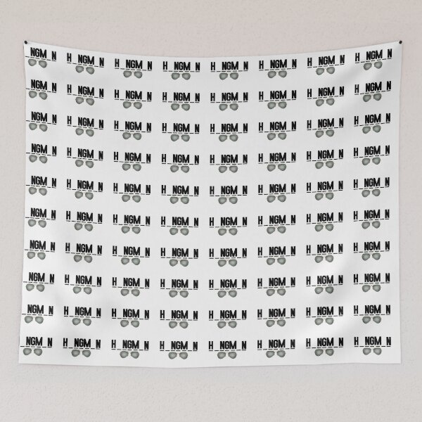 Item preview, hangman font black with glasses designed and sold by LannisterOnMars.