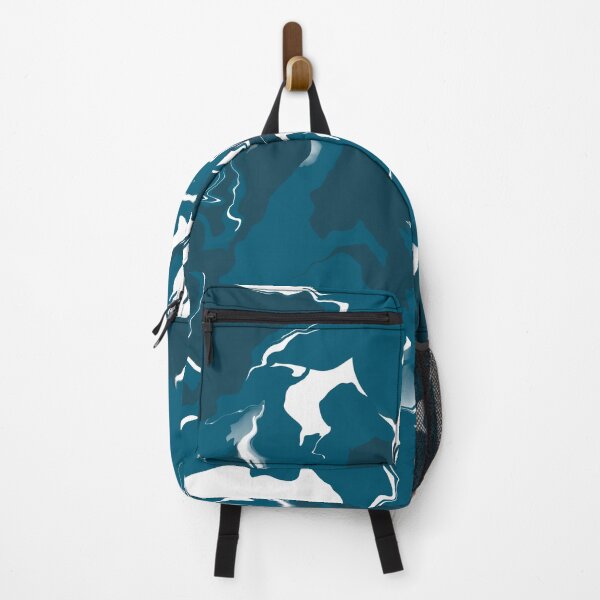 Item preview, Teal blue and navy and white marble abstract  designed and sold by Diane Hunter Art.