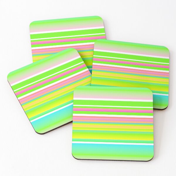 Item preview, Green pink stripes | multicolored stripes | multicolor striped designed and sold by lausn.