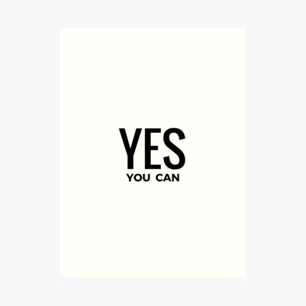 Inspirational and motivation quote. Yes you can 638042 Vector Art