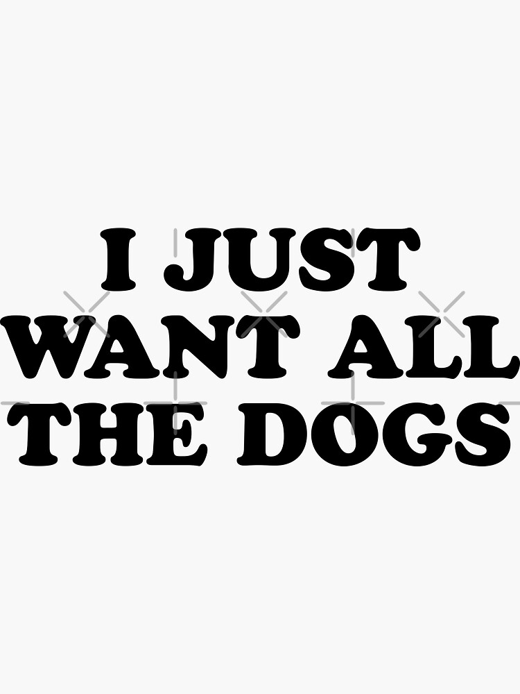 Thumbnail 3 of 3, Sticker, ALL THE DOGS designed and sold by MadEDesigns.