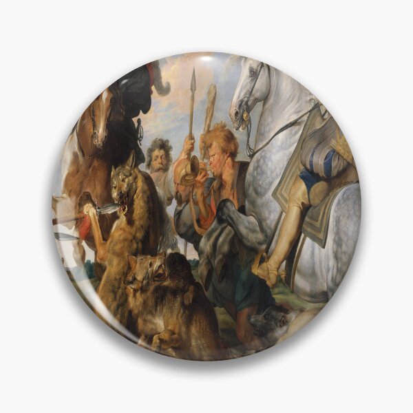 Item preview, Wolf and Fox Hunt-Peter Paul Rubens designed and sold by LexBauer.