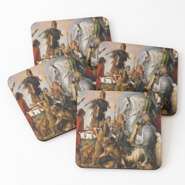 Item preview, Wolf and Fox Hunt-Peter Paul Rubens designed and sold by LexBauer.