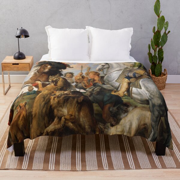 Item preview, Wolf and Fox Hunt-Peter Paul Rubens designed and sold by LexBauer.