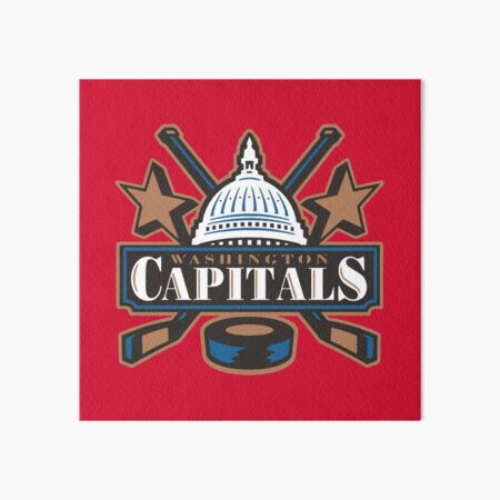 Washington Capitals Retro Hockey Team Logo Recycled District of Columbia  License Plate Art Ornament