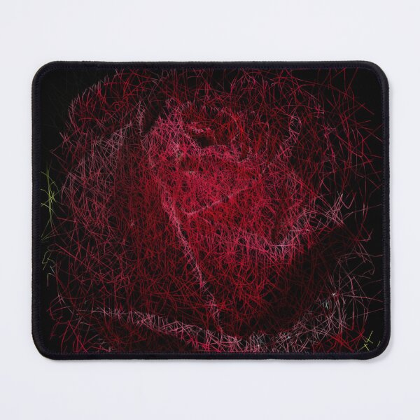 Item preview, Red rose scribble artwork designed and sold by DopeDesign111.