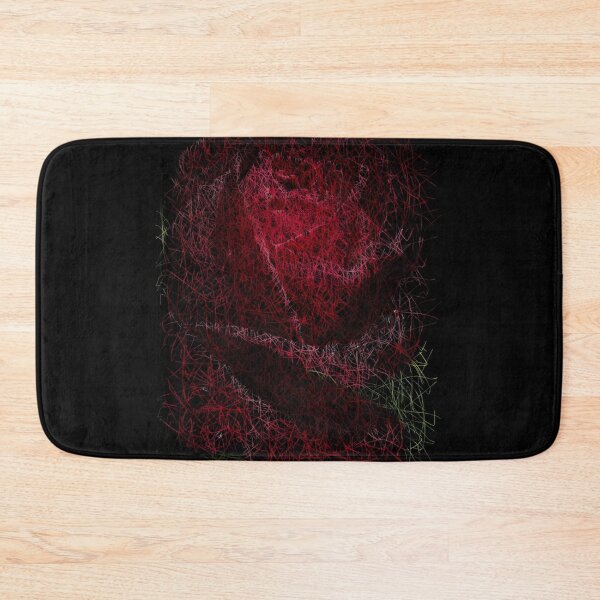 Item preview, Red rose scribble artwork designed and sold by DopeDesign111.