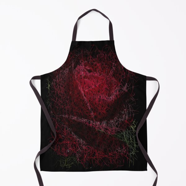 Item preview, Red rose scribble artwork designed and sold by DopeDesign111.