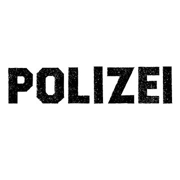 Polizei Sticker for Sale by Edinimed