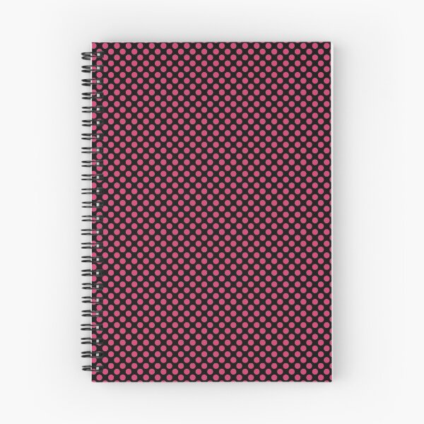 Item preview, Black and Raspberry Sorbet Polka Dots designed and sold by SaraValor.