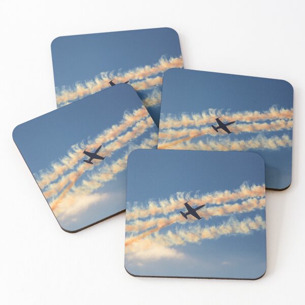 Item preview, Airplane performing aerobatics on the blue sky at airshow  designed and sold by Chris-Thodd.