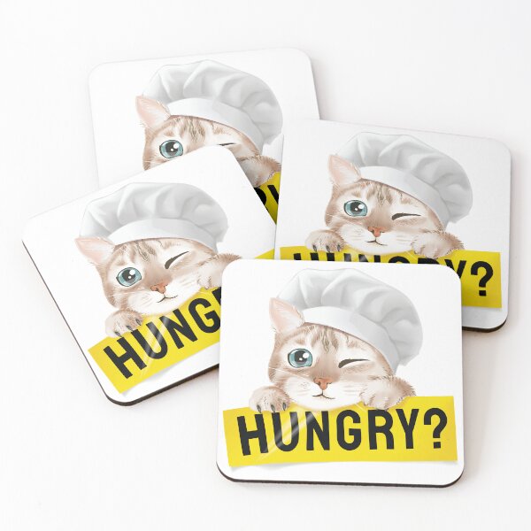 Item preview, Cute Adorable Kitty Cat Feline Hungry Chef designed and sold by ozunu.