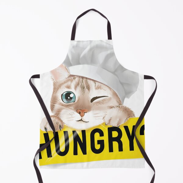 Item preview, Cute Adorable Kitty Cat Feline Hungry Chef designed and sold by ozunu.