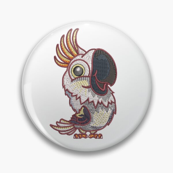 Item preview, Cartoon Parrot Embroidery designed and sold by Cre8iveSkill.